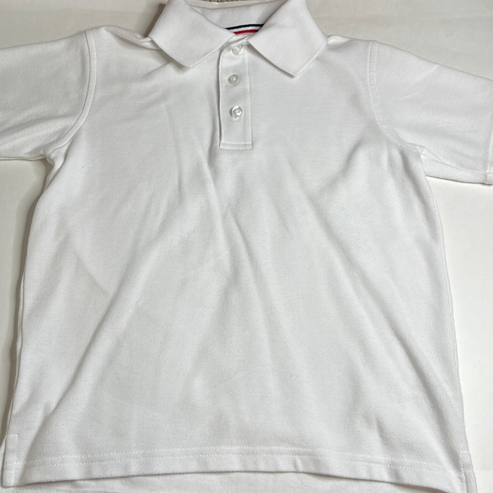 Size 8 girls French Toast white polo